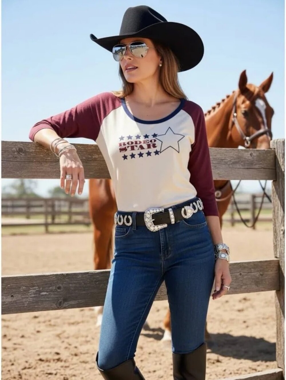 Chaser Rodeo Star T-Shirt Size S